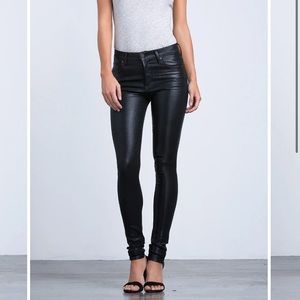 CITIZENS OF HUMANITY - Rocket High Rise Skinny Black Leatherette